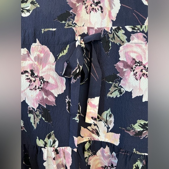Rebecca Taylor Magnolia Navy Floral Print
Tie Waist Sleeveless Dress Size 0 - Picture 9 of 12